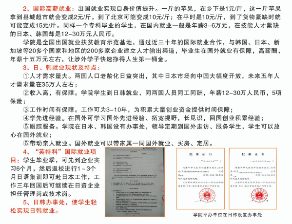 信阳涉外学院2020年高职单招招生简章